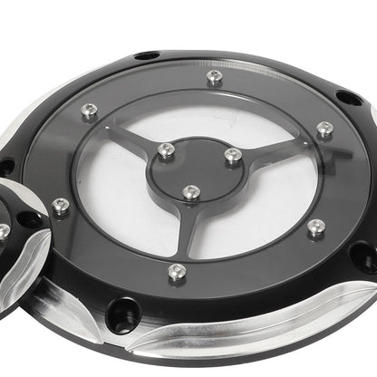 Tampa do motor CNC para Harley Touring Street Glide Softail Night Train Dyna 1999-2017 com 5 furos Derby Timing Timer