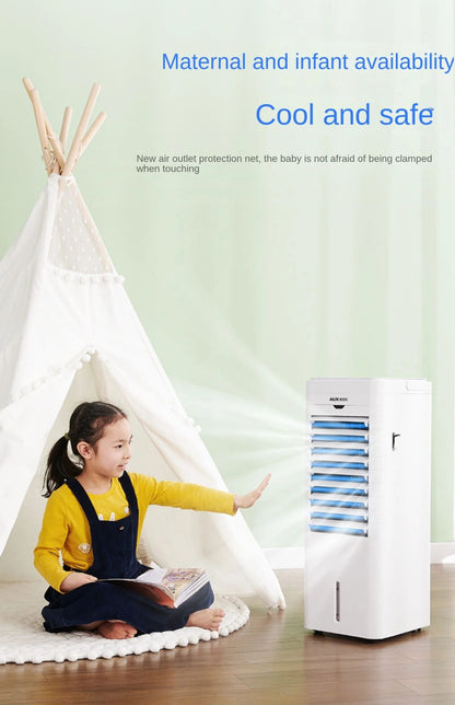 Ventilador de Ar Condicionado Portátil AUX Inovador 220V, Ventilador de Ar Frio de Uso Duplo com Funções de Aquecimento e Resfriamento A