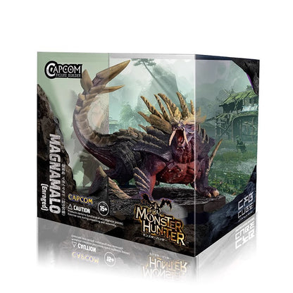 Monster Hunter CUBE Zinogre Amatsu Crimson Glow Valstrax Gore Magala MAGNAMALO Mizutsune Boneco de Dragão Modelo de Brinquedos