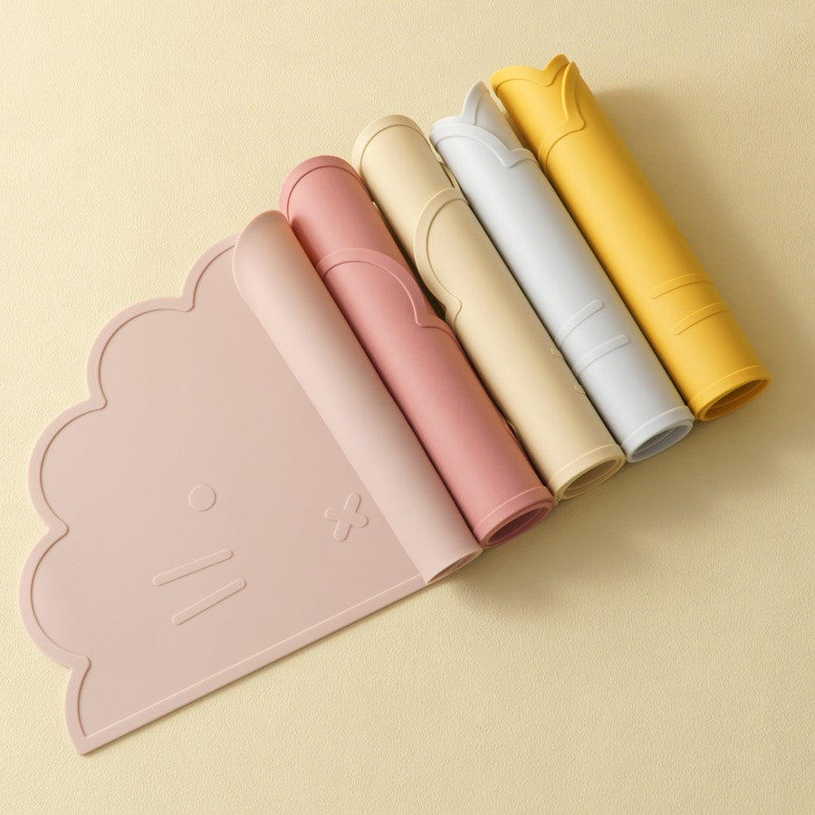 Color Kids 1Pcs Silicone Dining Appliance Placemat Dishes Plate Table Mat Children's Tableware Pad Kids Feeding Mat Baby Stuff