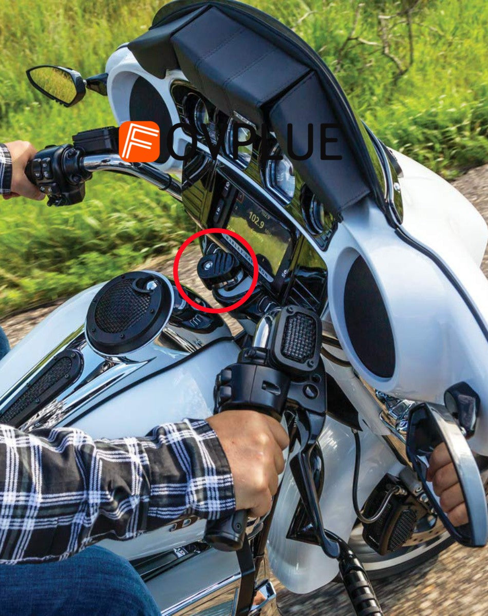 Acessório para motocicleta, moldura para ignição Tri-Line, para Harley Touring Electra CVO Road Glide Street Glide FLHX 2014-2025