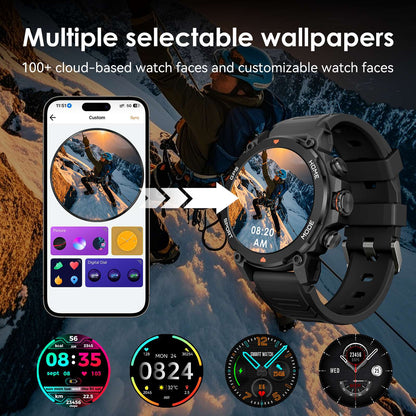 G6/ Trek 1 Smart Watch AMOLED Esportes ao Ar Livre GPS Bússola Frequência Cardíaca À Prova D'Água Chamada Bluetooth 5ATM One Plus Smartwatches Para Homem