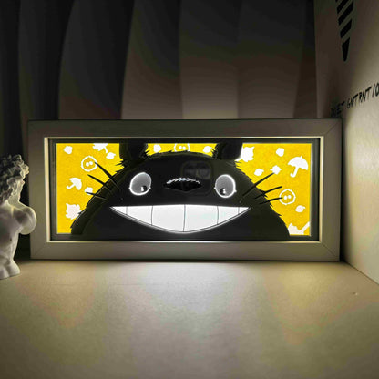 Anime Cartoon series paper-cut light room bedroom night light atmosphere light remote control colorful light box