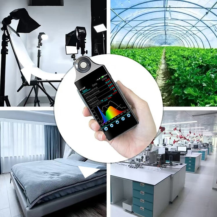 Medidor espectral de PAR HP330P portátil DUOTONE CLOUD PPFD espectrômetro para luzes de crescimento de plantas ideais
