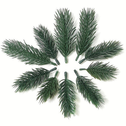 10/20Pcs Pine Branches Artificial Plants Christmas Wedding Home Tree Decor DIY Handcraft Bouquet Gift Box Fake Plants Needle