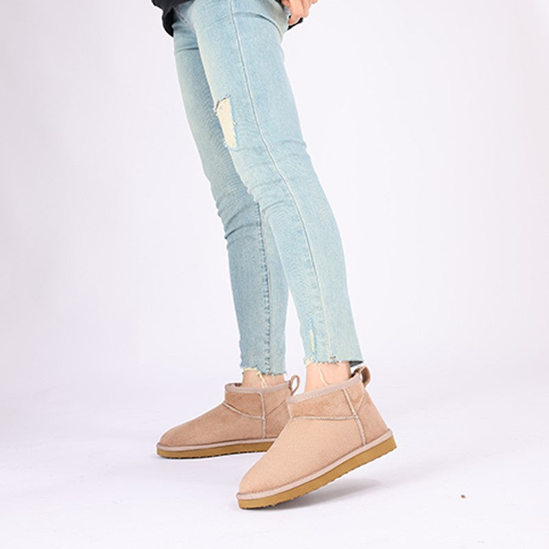 Comwarm Winter Fuzzy Snow Boots Women Fashion Brand Plush Short Ankle Boots Indoor Cotton Women Shoes Fur Home Women Mini Boots