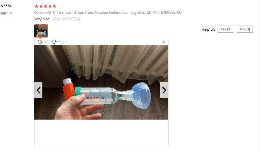 Câmara de Aerossol com máscara de silicone Espaçador Inalador Pet Para Gato Cão
