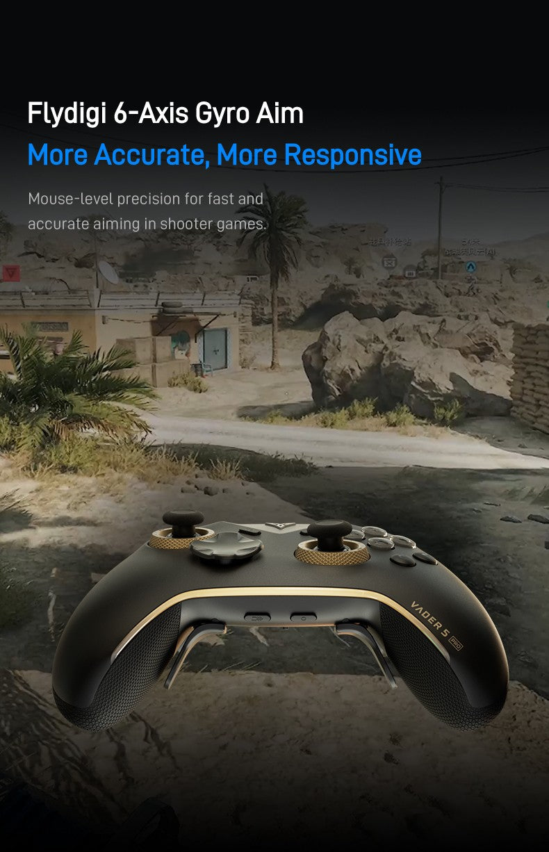 Original Flydigi Vader 5 Pro Gaming Controller Athletic Elite Handle Wireless Gamepad with Hall Rocker for Mobile NS TV PC