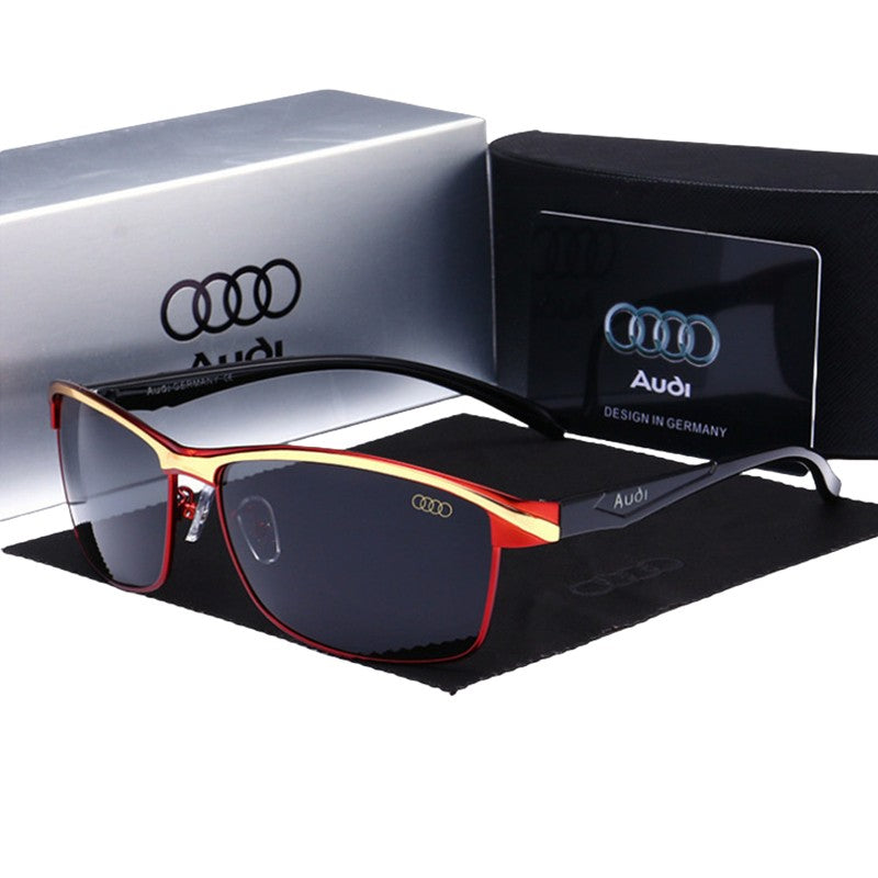 Audi Polarized UV400 Driving Sunglasses for Men/Women Square Frame Glasses Wholesale Gift for Auto Enthusiasts 557