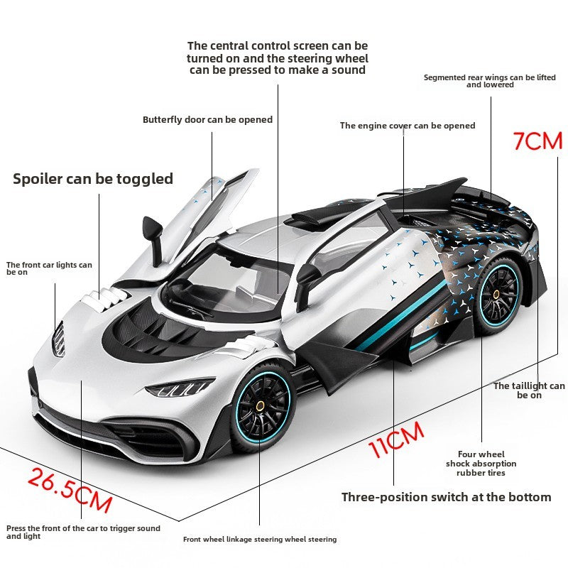 Simulation 1:18 Mercedes Benz AMG ONE Super Car Model Dieacst Toy Vehicle Collectibles Birthday Gifts Man Boy Miniature Voiture