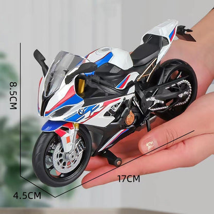 Escala 1:12 BMW S1000RR Honda CBR1000RR Liga Fundido Miniatura Motocicleta Carro Modelo Brinquedos Rodas Direcionáveis Veículos para Meninos Presentes