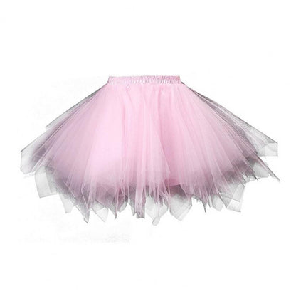 Women's Tulle Skirt 1950s Vintage Skirts Adult Ballet Crinoline Tulle Skirt Fluffy Princess Petticoat Underskirt Dancing Dress