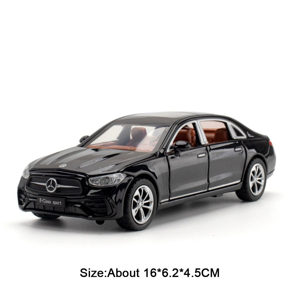 1:32 C260L E300L Carro de Brinquedo em Miniatura de Liga Fundida, 6 Portas Abertas, Luz e Som, Fricção, Pneus de Borracha, Veículo para Crianças de Presente