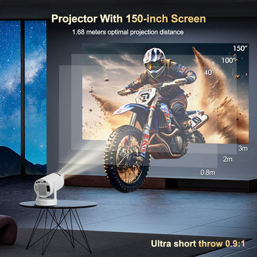 Salange HY300 Ultra Projector Update HY300 4K Android11 Wifi6 Allwinner H713 BT5.4 1080P 1280*720P Home Theater Outdoor Portable