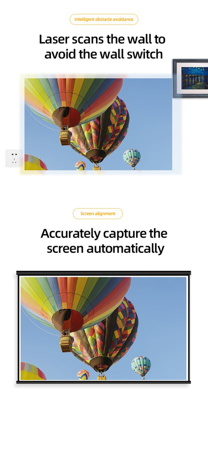 Lenovo Xiaoxin 100S Projector 650 ANSI 4K Full HD 1080P Auto Focus Wifi6 Portable Projector 360 PTZ Support Smart Home Theater