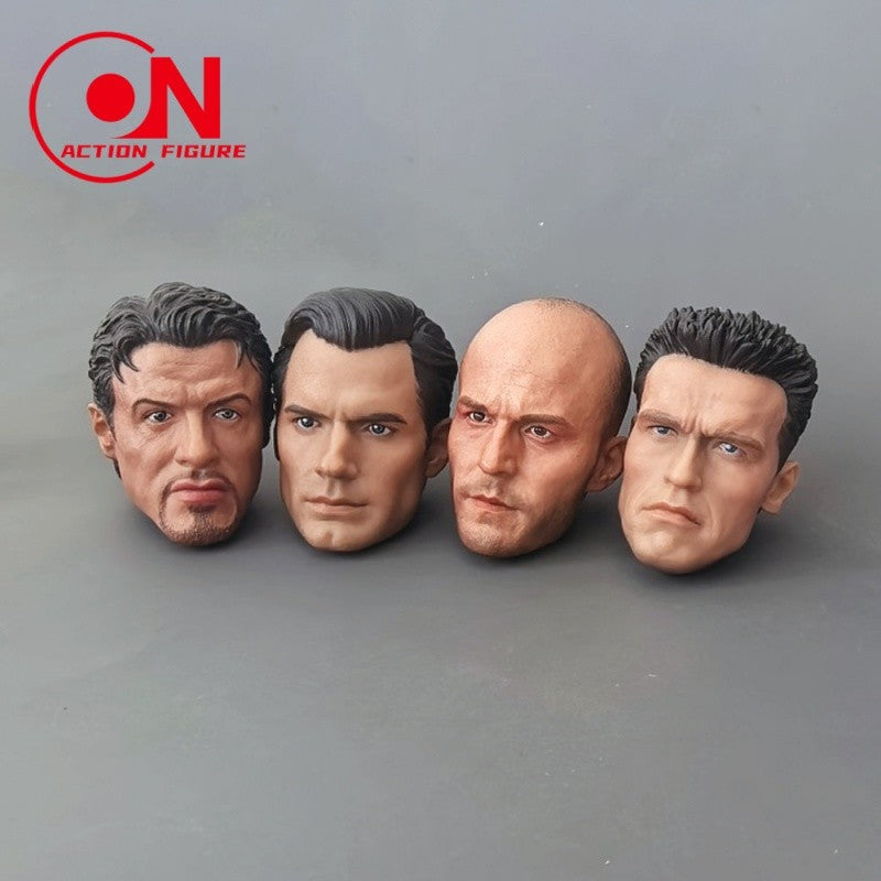 Em Estoque 1/6 Escala Arnold Schwarzenegger Tom Holland Várias Esculturas de Cabeça Bonitas Modelo de Escultura Para Figura de Ação Masculina de 12 polegadas