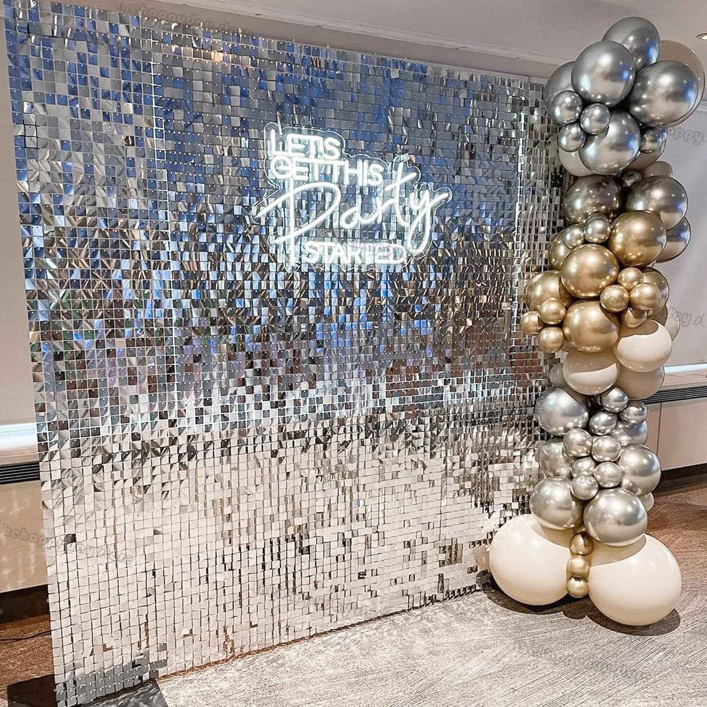 12Pcs Iridescent 4D Round Foil Balloons 22/12/10IN Holographic 4D Foil Balloons Helium Air Globos Mermaid Birthday Wedding Decor