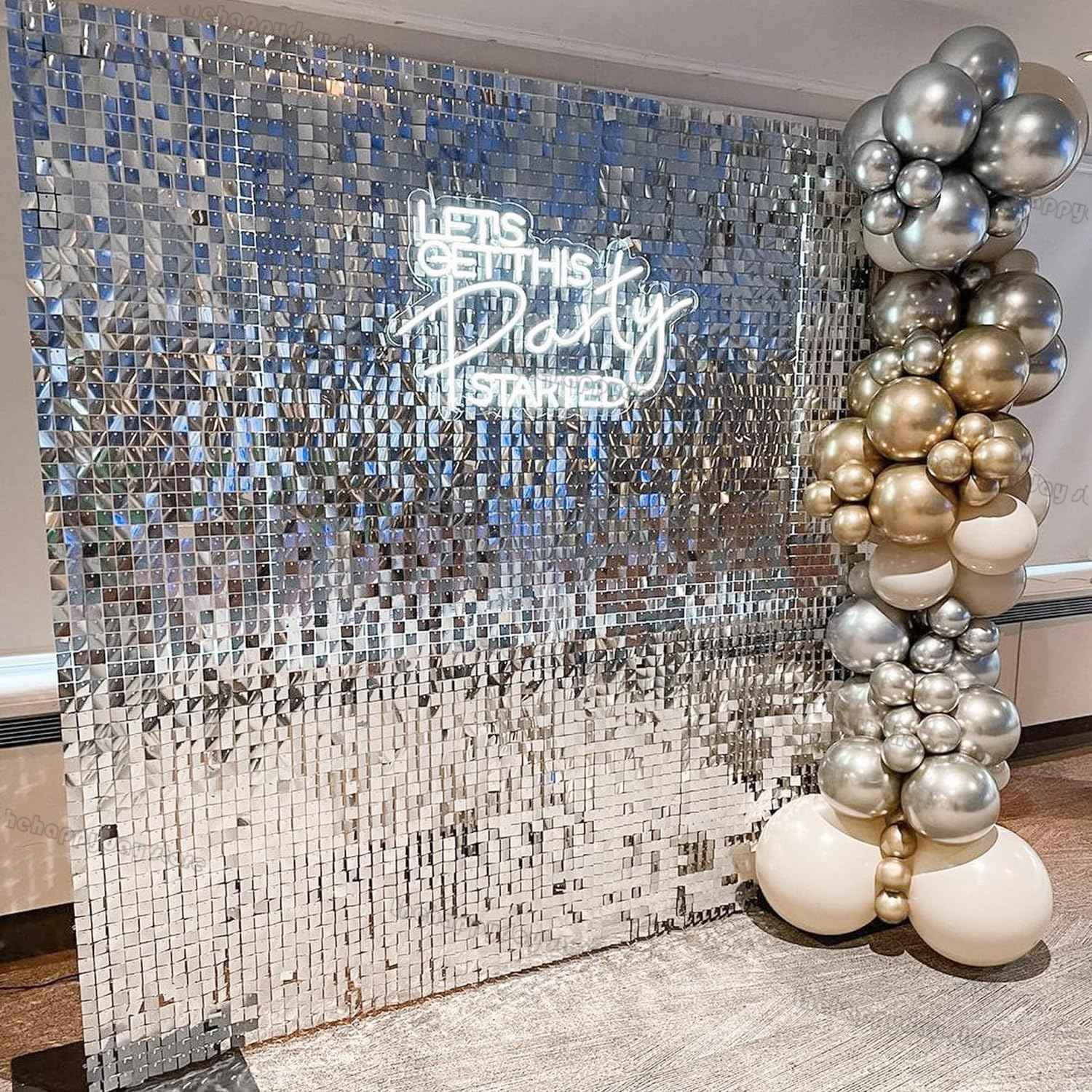 12Pcs Iridescent 4D Round Foil Balloons 22/12/10IN Holographic 4D Foil Balloons Helium Air Globos Mermaid Birthday Wedding Decor