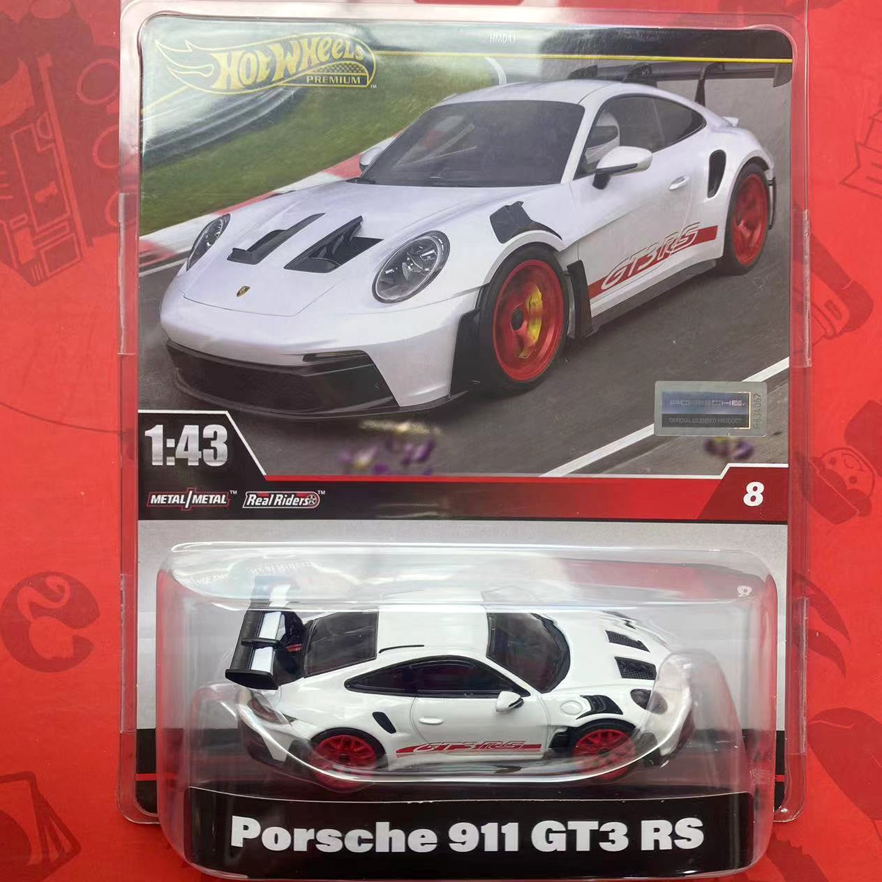 Hot Wheels Original 1:43 Nº 3-21 Carro Autobahn Polícia GT3 RS Modelos de Carros Esportivos Pequenos Fundidos Colecionáveis Para Modelos Hobby Brinquedos
