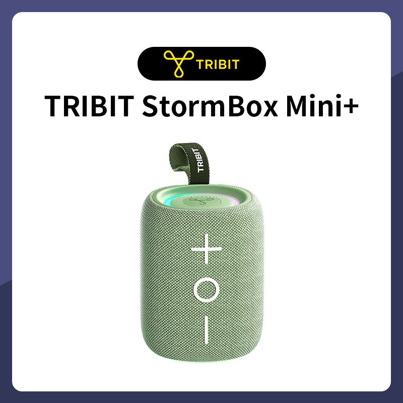 Alto-falante Bluetooth TRIBIT StormBox Mini, 12W Som 360° com XBass, LEDs, 12 Horas de reprodução, IPX7 à prova d'água, Para Caminhada/Ar Livre