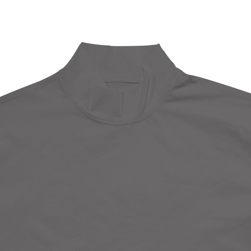 Cross-border Amazon 2024 summer solid color short-sleeved fashion bottoming shirt men's tight turtleneck T-shirt