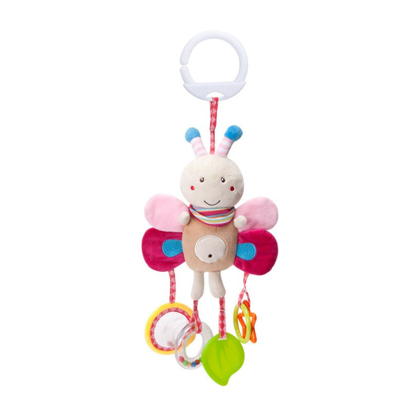 Hot Sale Newborn Baby Plush Stroller Toys Baby Rattles Mobiles Cartoon Animal Hanging Bell Educational Baby Toys 0-12 Months