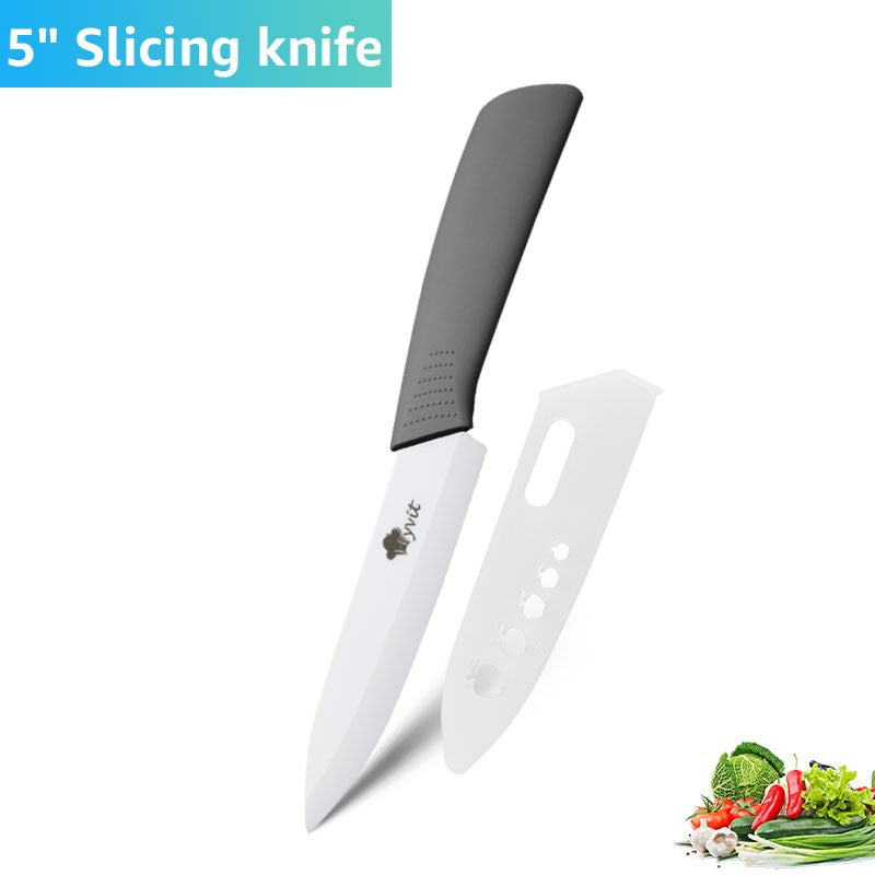 Conjunto de Facas de Cerâmica para Cozinha Profissional Faca de Cerâmica 3 4 5 6 Polegadas Faca de Descascar Frutas à Prova de Ferrugem para Fatiar Cortar Legumes