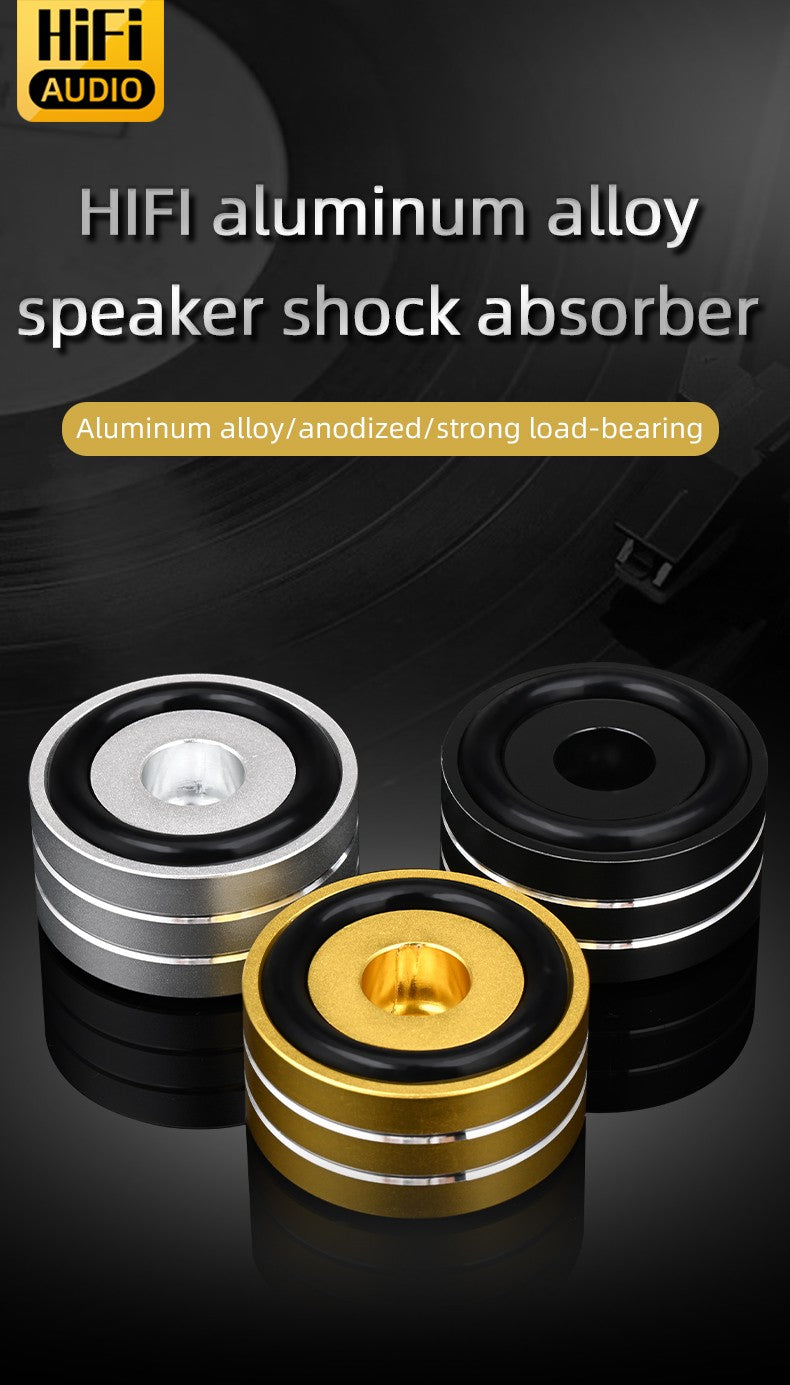 Super Premium 4PCS Hifi Speaker Spikes Pedestal Pés Pad Liga de Alumínio para Speaker DAC Pé Amortecedor