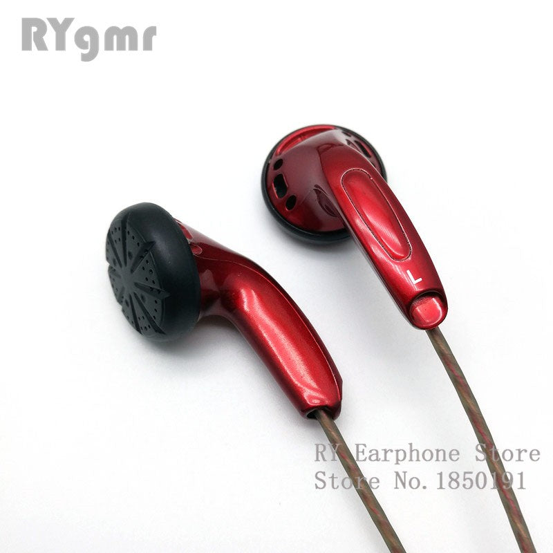 Fone de ouvido intra-auricular original RY4S de 15mm com som de qualidade musical Fone HIFI (fone estilo MX500) Cabo hifi de 3,5mm com conector em L