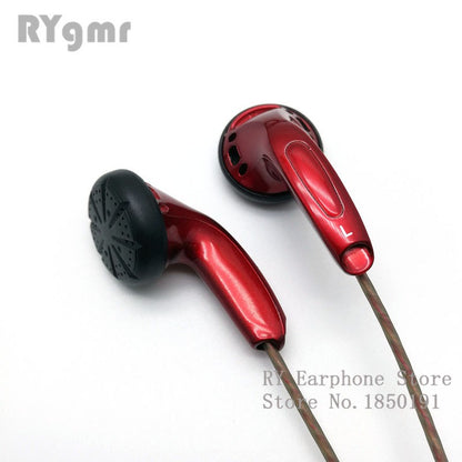 Fone de ouvido intra-auricular original RY4S de 15mm com som de qualidade musical Fone HIFI (fone estilo MX500) Cabo hifi de 3,5mm com conector em L