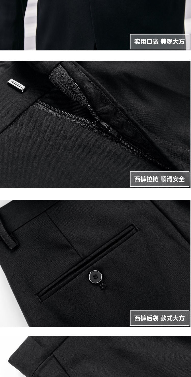 Fat Brother Big Size Pants Men's Suits Formal Business Dress Fashion Leisure Occupation 2 Piece Set Blazer Wedding Jackets S-9XL