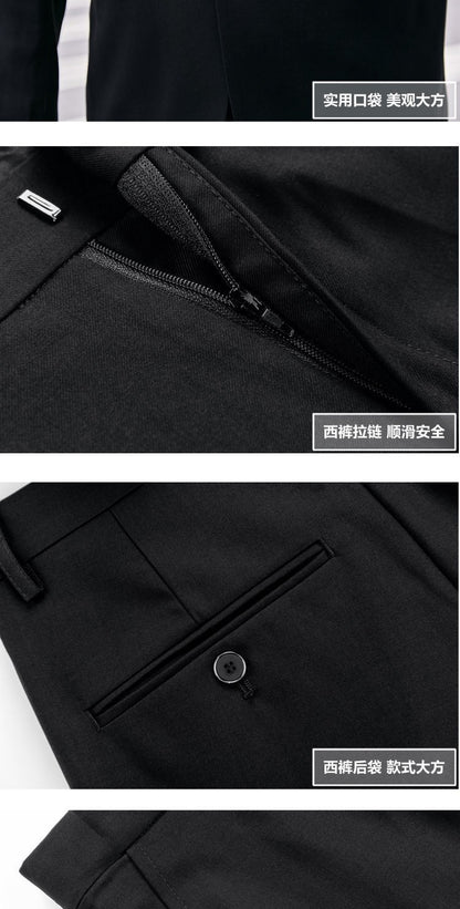 Fat Brother Big Size Pants Men's Suits Formal Business Dress Fashion Leisure Occupation 2 Piece Set Blazer Wedding Jackets S-9XL