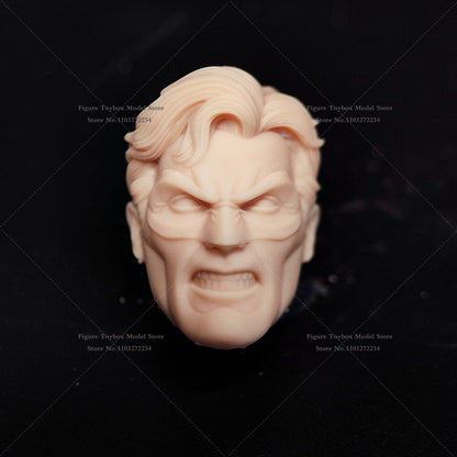 1/12 Quadrinhos Lanterna Verde Design de Máscara Escultura de Cabeça Masculina Não Pintada Guy Gardner Modelo Branco Brinquedos Para Corpo 6" Ml Shf Mezco