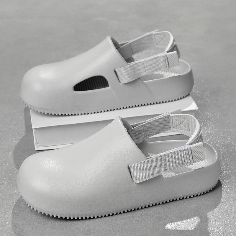 2025 New Casual EVA Sandal Men'S Non-Slip Flip-Flop Mule Design Comfortable Breathable Slip-On Lazy Shoes Adults Home Slippers