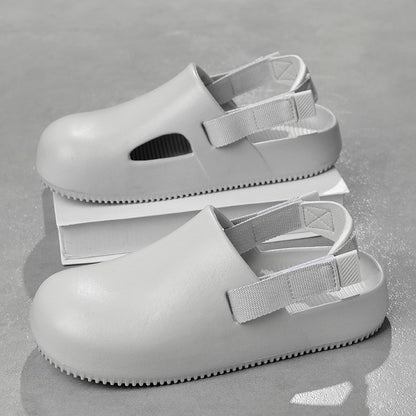 2025 New Casual EVA Sandal Men'S Non-Slip Flip-Flop Mule Design Comfortable Breathable Slip-On Lazy Shoes Adults Home Slippers