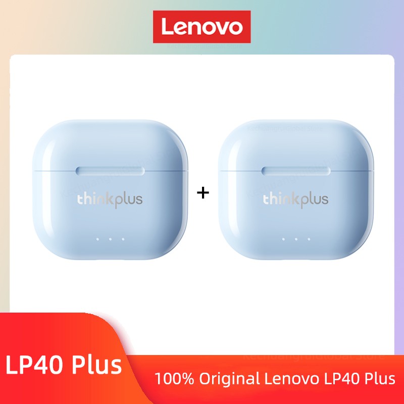 Original Lenovo LP40 Plus Earphones TWS LP40 II Wireless Bluetooth 5.3 Headphones Sport Noise Reduction Touch Control Earbus New