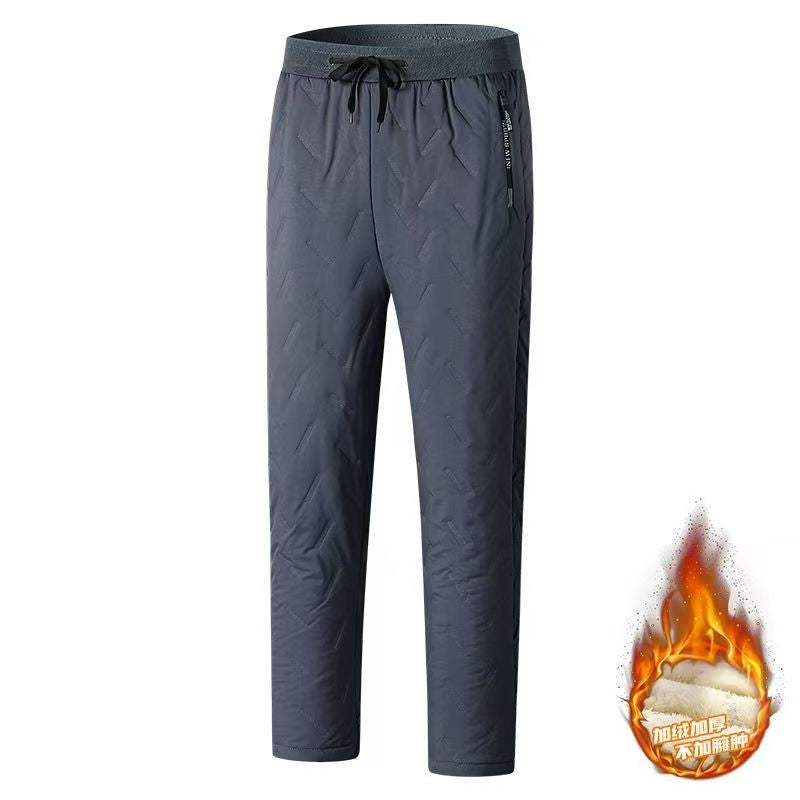 Animal Game Winter Sweatpants Men Plush Thick Fleece Casual Pants Lambswool Thermal Trousers Waterproof Windproof Warm Pants