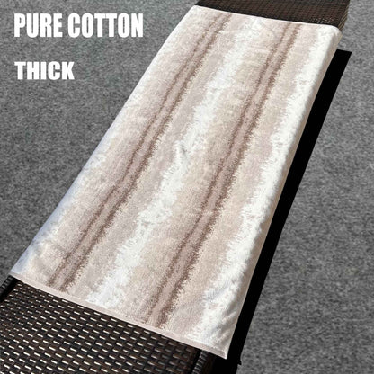 100% Cotton Thicked Gradient Color Bath Towel Yarn-dyed Jacquard Towels Absorbent Soft Beach Towels Bathroom Towel