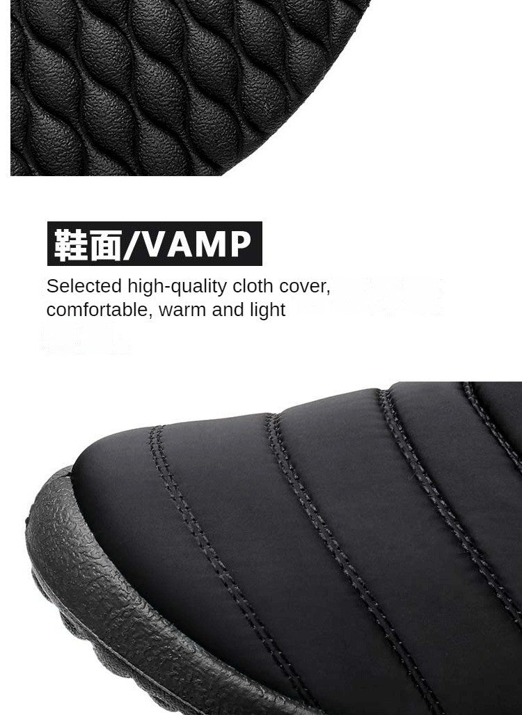 Botas Masculinas de Neve para Área Externa Sapatos Masculinos Botas de Inverno Masculinas Botas de Caminhada Cano Curto Botas Impermeáveis Masculinas Sapatos de Trabalho Calçados