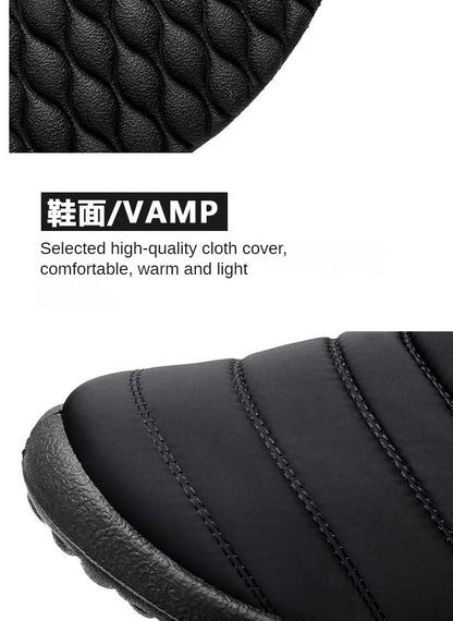 Botas Masculinas de Neve para Área Externa Sapatos Masculinos Botas de Inverno Masculinas Botas de Caminhada Cano Curto Botas Impermeáveis Masculinas Sapatos de Trabalho Calçados