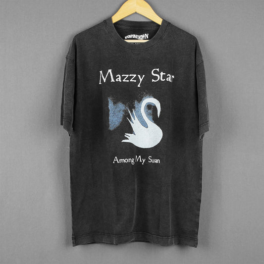 Mazzy Star T Shirt Among My Swan Psychedelic Rock Shoegaze Dream Pop Radiohead The Breeders Men's Long Sleeves Cotton Shirt