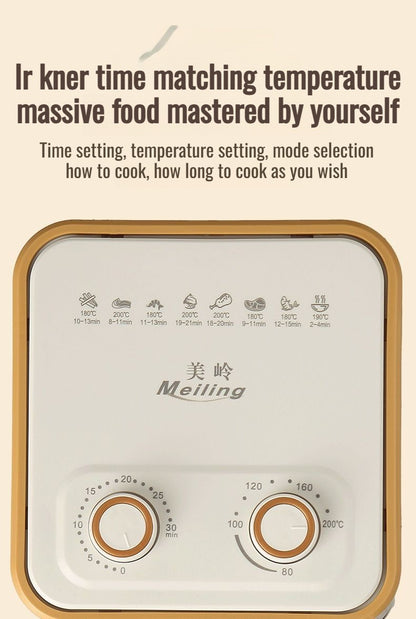 Home Smart Air Fryer Large Capacity Multifunctional Electric Fryer French Fry Machine Cooking Oven integrated Hot fryer Oven