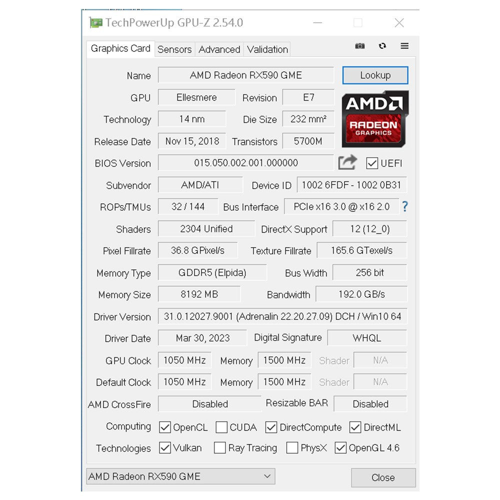 Placa de Vídeo SOYO AMD RX 590 8GB para Jogos GDDR5 256 bits PCI Express 3.0 ×16 6 pinos Radeon GPU série rx590