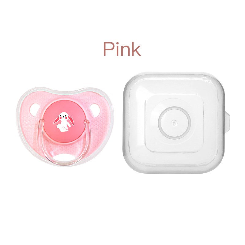 Cartoon Pattern Thumb Shape Toddlers Soothe Kids Newborn Baby Silicone Teething Pacifier