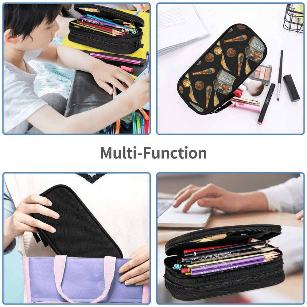 Desenho Animado Harries Filme P-Potters Magic World Estojo de Lápis Caneta Suporte Bolsas Estudante Material Escolar Necessaire Estojo de Lápis