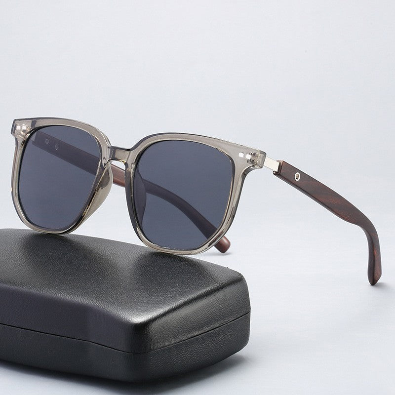 Retro Sunglasses For Men Fashion square Glasses Vintage Sun Glasses Women Luxury Wood Anti-Blu-Ray Lens Eyewear UV400