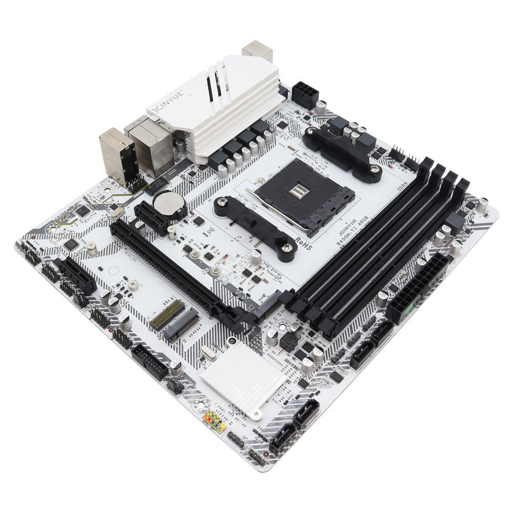 1PC B450M-TI ARGB Motherboard M.2 NVME ARGB PC Motherboard AMD Processor Dual-Channel 4*DDR4 Memory AM4 USB Mainboard