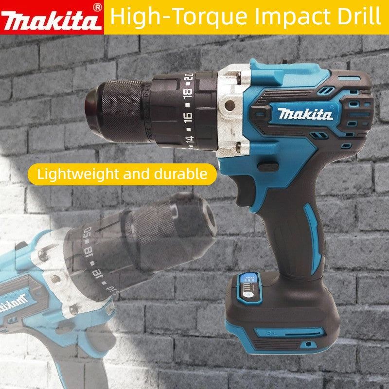 Furadeira manual elétrica recarregável a lítio MAKITA 18V 13mm DDF487RTJX sem carregador e bateria