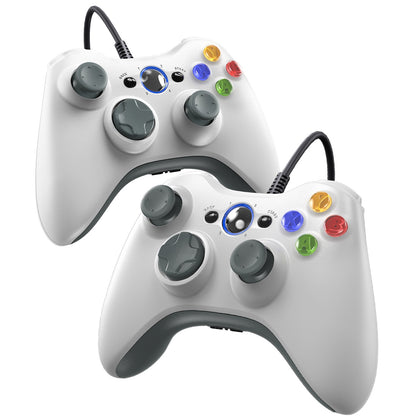 For Xbox 360 Slim/Lite/E/PC Controller,Wireless/Wired Game Remote Control 6-axis Gryo Dual Vibration Precision Joystick Gamepads
