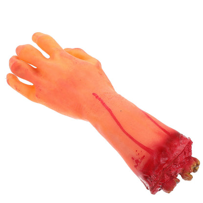 Horror Halloween Decor Blood Horror Broken Hand Model Arm Body Prop Rubber Props Prank Halloween Prop Haunted Party Decoration